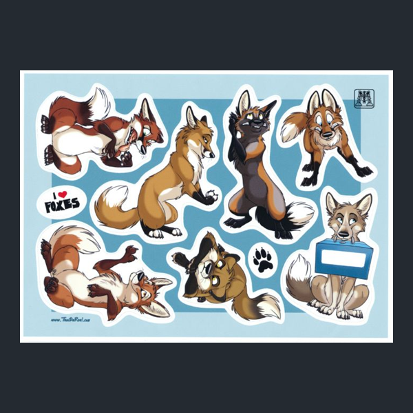 FOXES Sticker